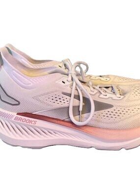 Brooks Glycerin GTS 23 Women's 10 B White Harbor Mist Running Shoes 1204921B133